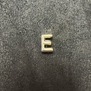 Pandora charm silver letter E